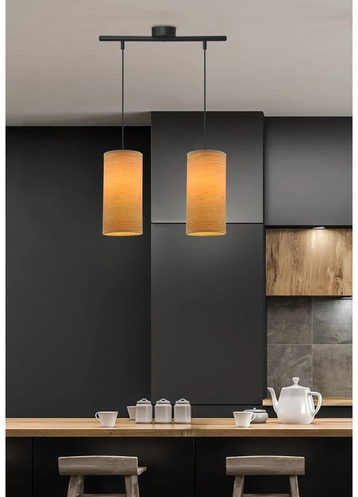 Светлокафява висяща лампа ø 12 cm Ballo - Candellux Lighting