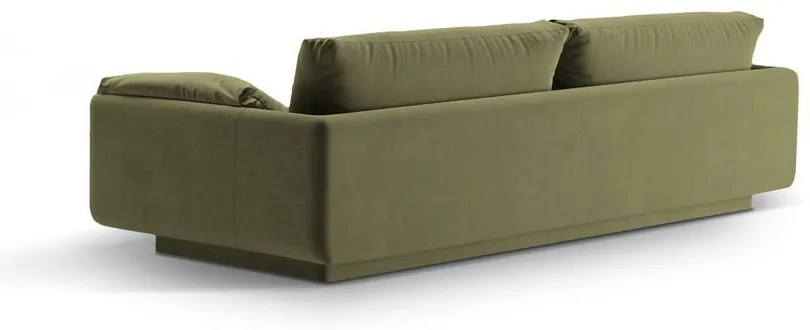 Светлозелен кадифен диван 250 cm Torino – Micadoni