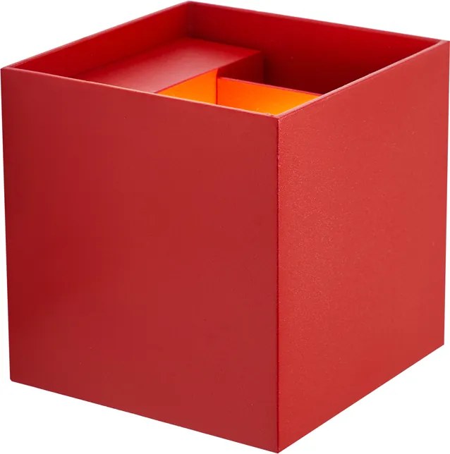 Модерна външна стенна лампа тъмночервена с LED IP54 - Edwin