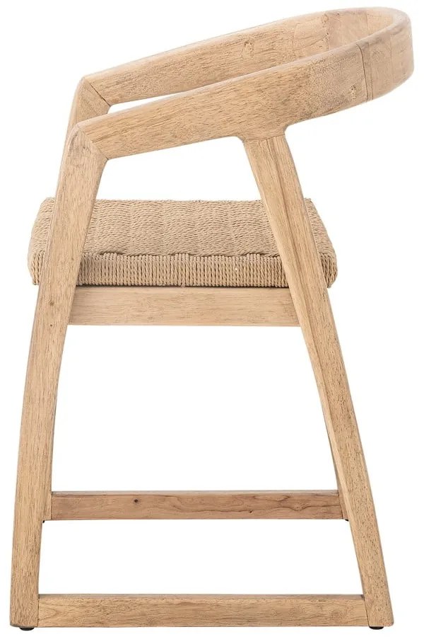 Трапезен стол от масивно каучуково дърво в естествен цвят Serrone – Bloomingville