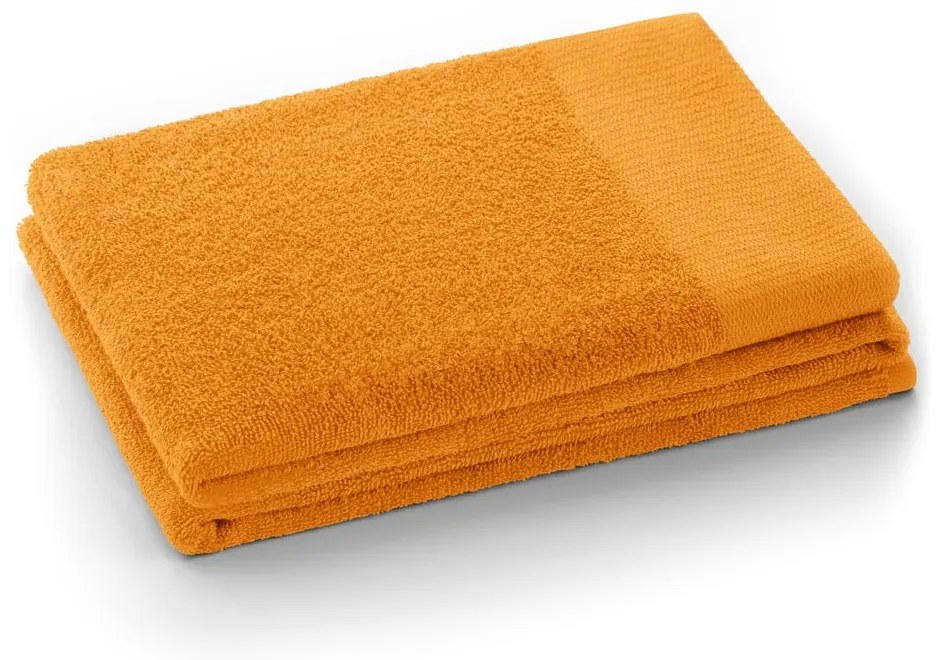 Оранжева памучна хавлиена кърпа от тери 70x140 cm Amari – Restilo
