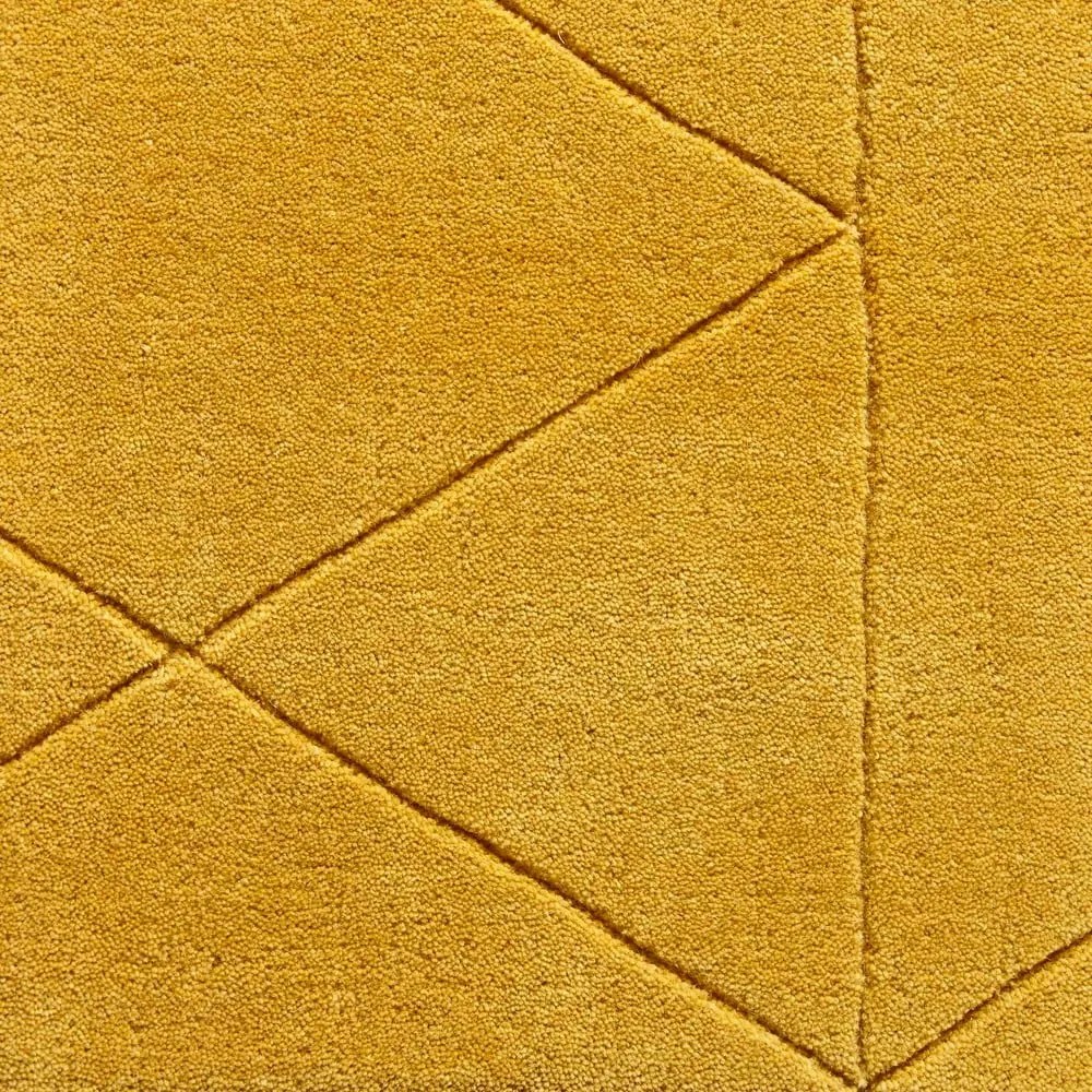 Вълнен килим в цвят горчица , 150 x 230 cm Kasbah - Think Rugs