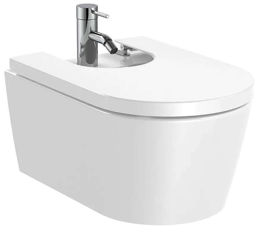 Окачено биде, A357525000, Roca, ROUND, бял, 37х56х40см