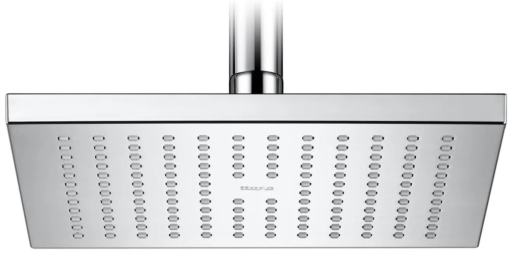 Стационарна душ глава A5B2350C00, Roca, за монтаж на стена или таван, хром, 20х20см