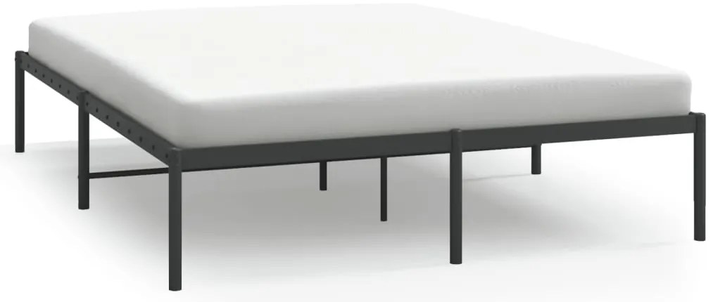 350847 vidaXL Метална рамка за легло, черна, 140x200 см