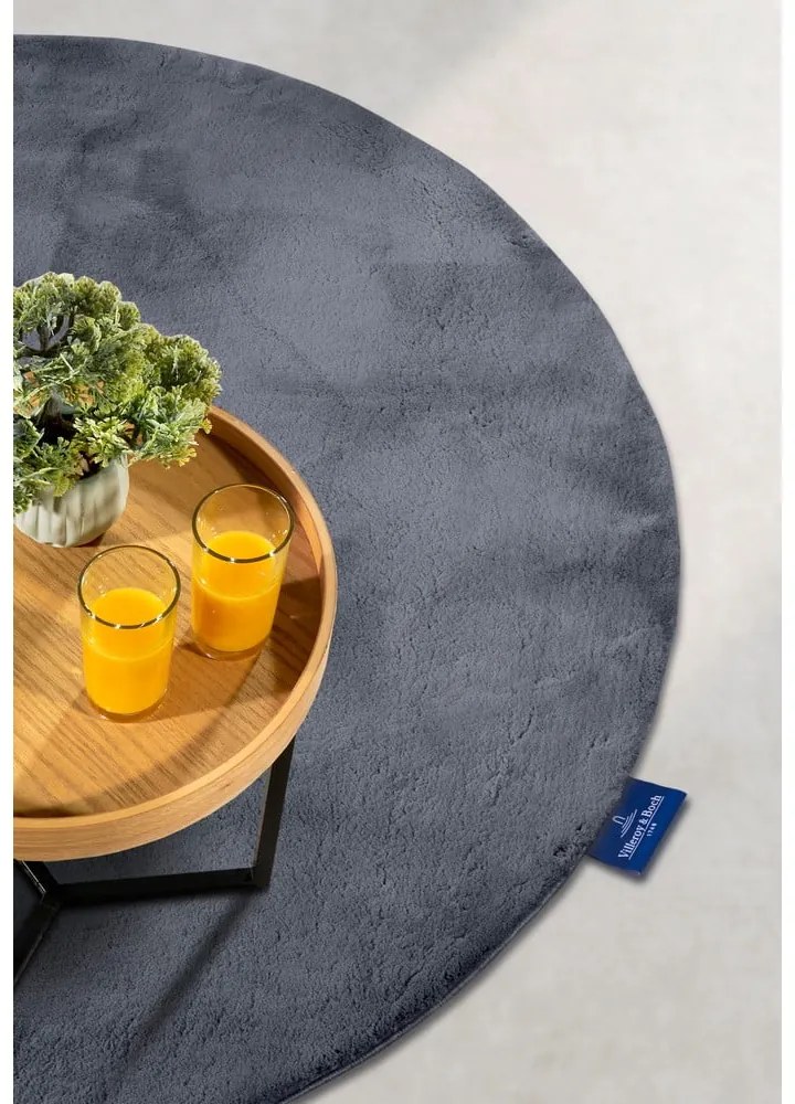 Антрацитен кръгъл килим ø 160 cm Leon – Villeroy&Boch