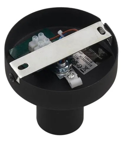 Дизайнерско таванно осветление черно с димно стъкло - Pillon