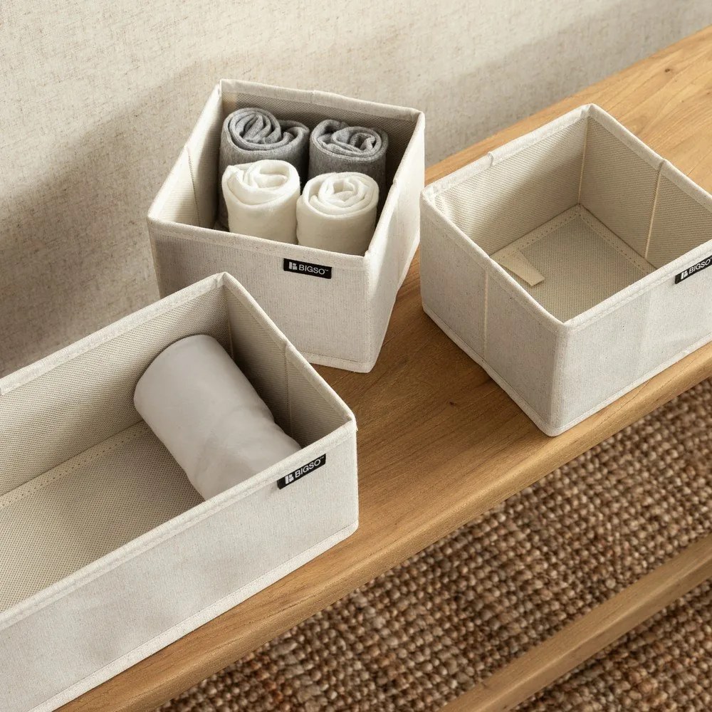 Текстилни органайзери за шкаф 3 бр. Soft Storage – Bigso