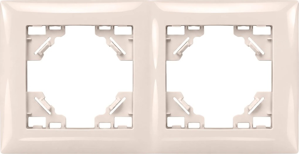 Двойна рамка за контакти OSTE JNH014-2F Beige