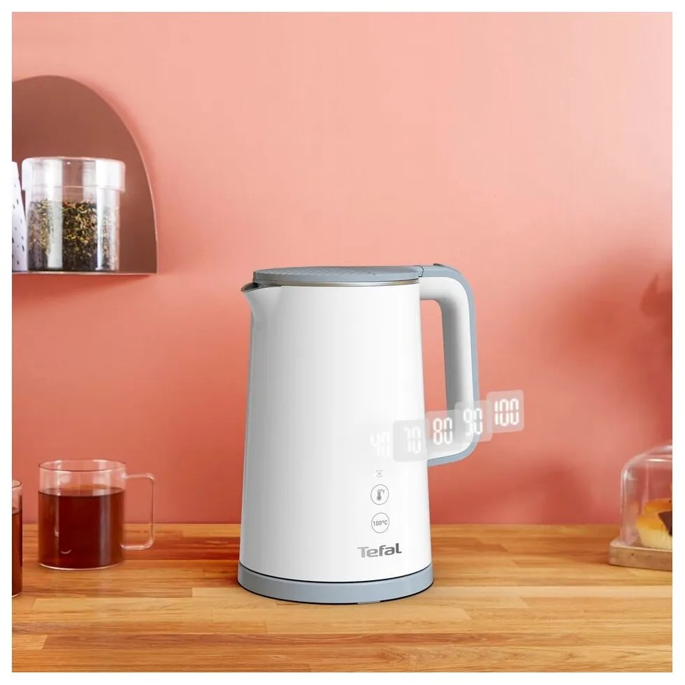 Бял чайник 1,5 л Sense KO693110 - Tefal