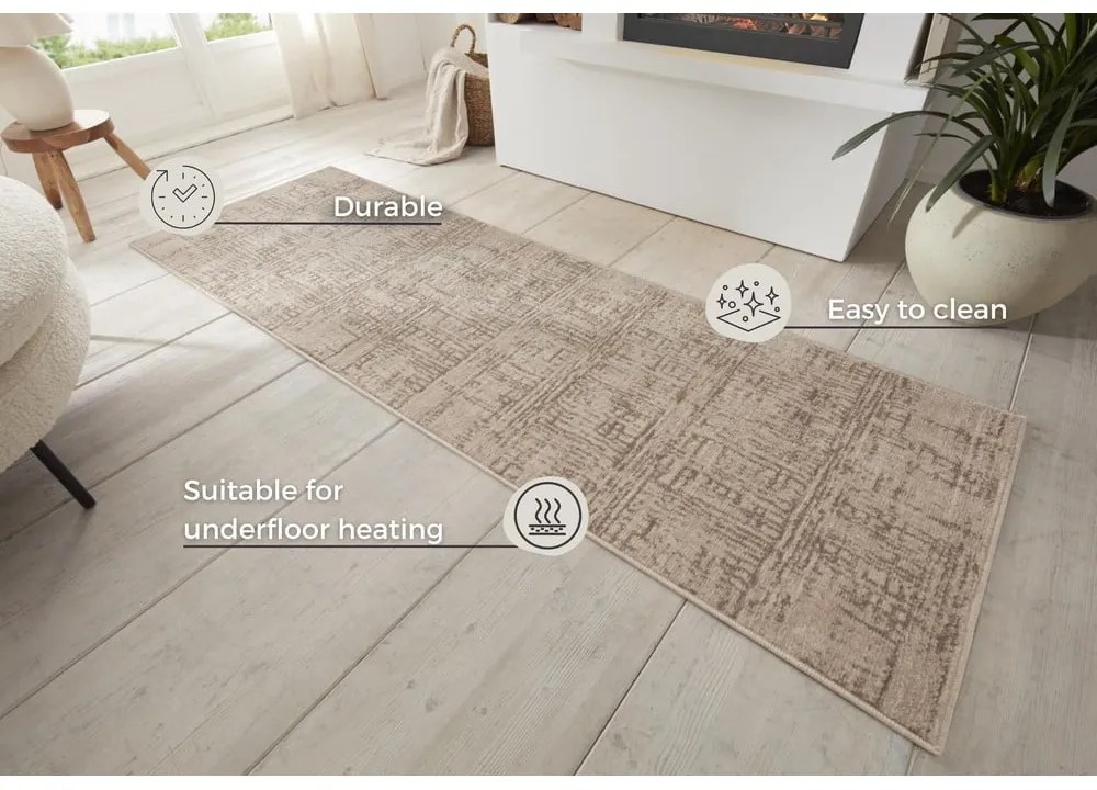 Кафява/бежова пътека 80x200 cm Terrain – Hanse Home