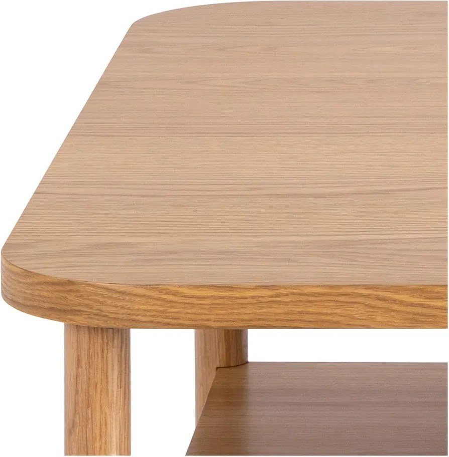 Масичка за кафе от дъб в естествен цвят 90x90 cm Banbury – Actona