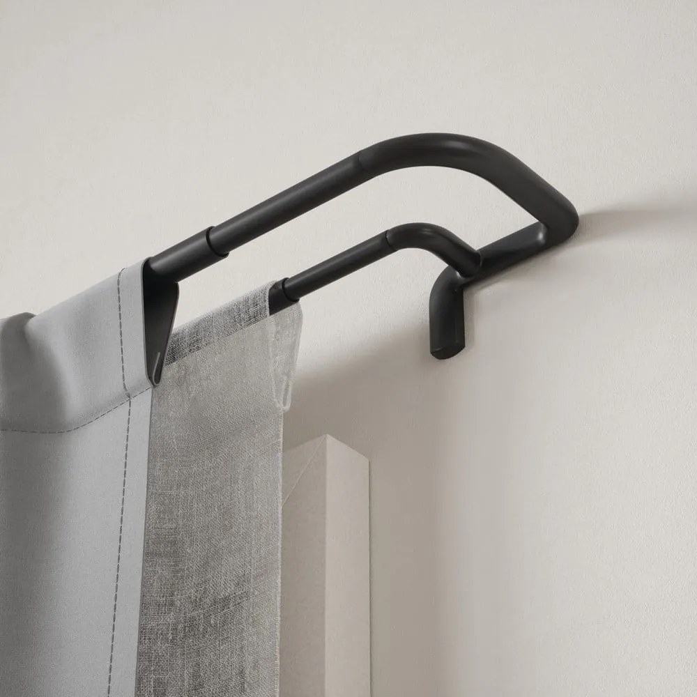 Стоманен разтегателен двоен корниз 168 - 365 cm Twilight - Umbra