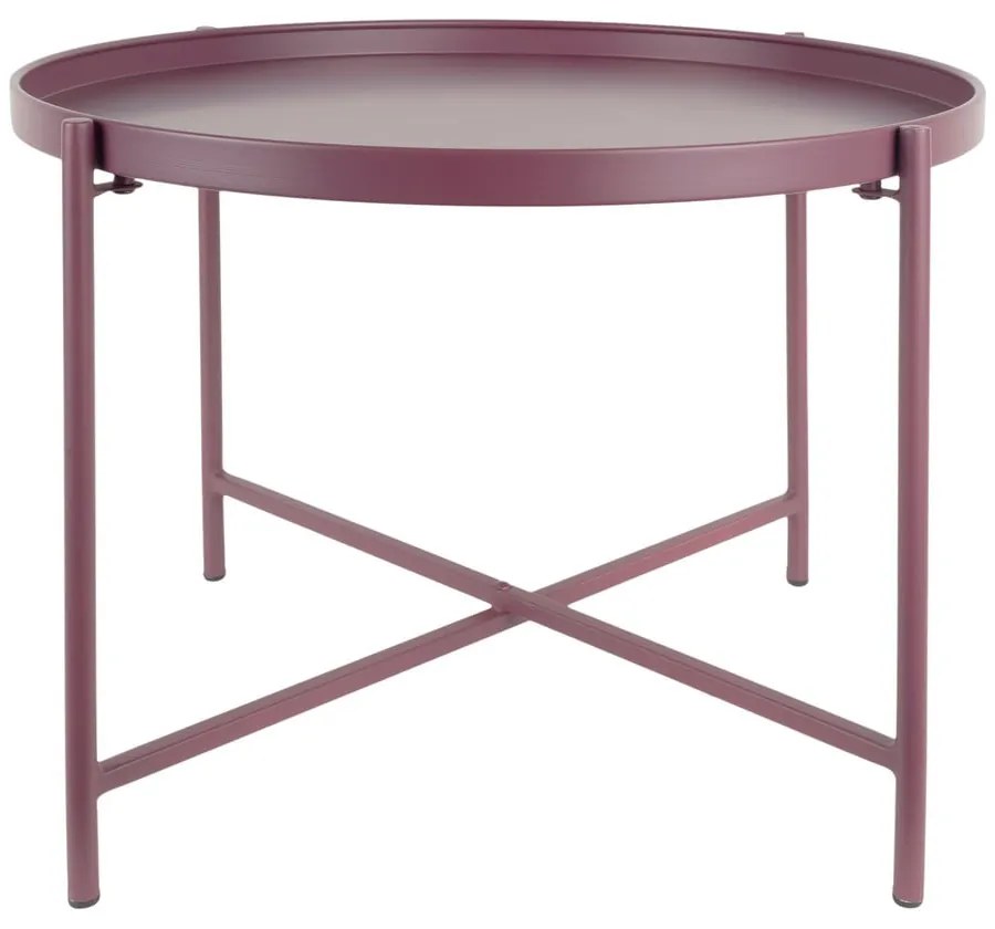 Лилаво-розова метална кръгла масичка за кафе ø 50 cm Meseta – Leitmotiv