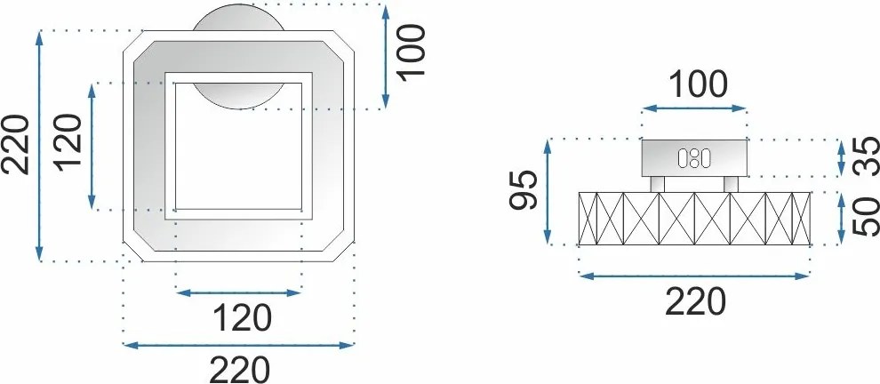 Аплик Кристален LED APP415-W APP416-W
