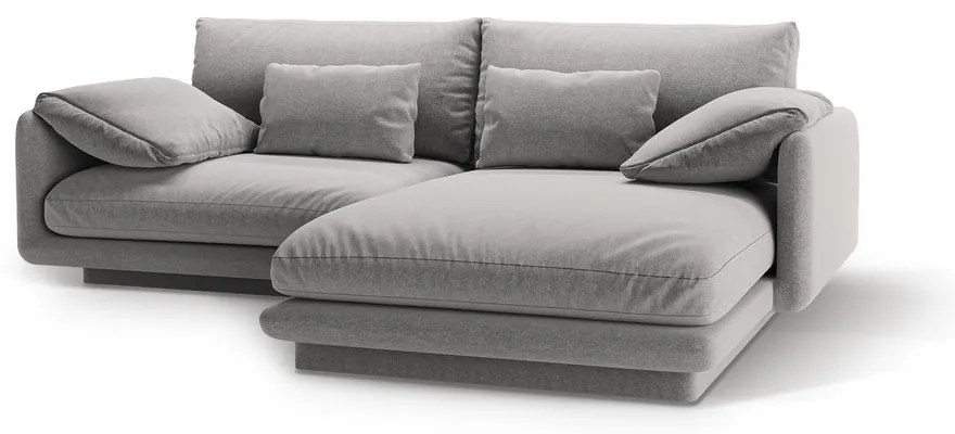 Светлосив ъглов диван (десен ъгъл) Torino – Micadoni Home