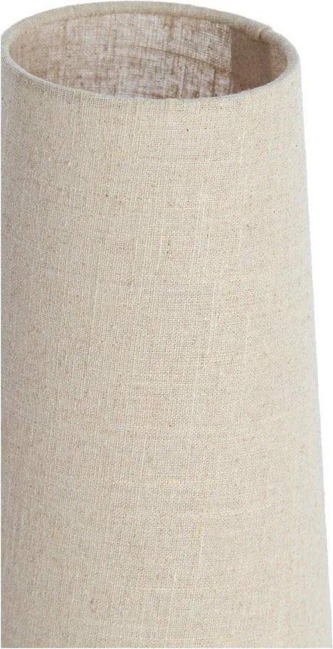 Бежова метална настолна лампа с текстилен абажур (височина 42 cm) Howie – Light & Living