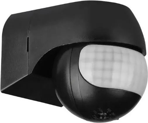 Екстериорен сензор за движение 230V IP44 черен