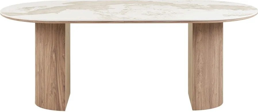 Трапезна маса с плот от имитация на мрамор 100x210 cm Athens – House Nordic