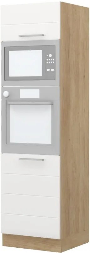 Висок подов шкаф за фурна Hudson K21-60-RM-Oak - White