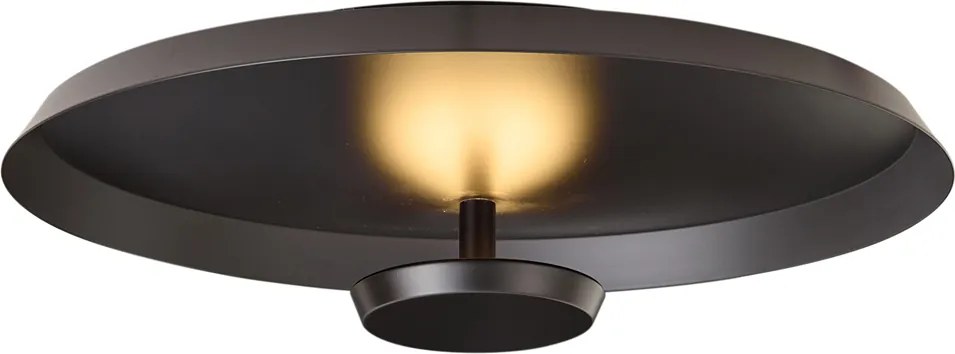 Модерна таванна лампа матово черна с LED 3-степенно димиране - Sombra