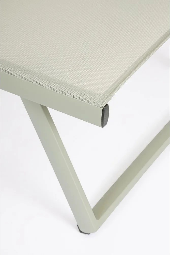 Кафяво-сив градински шезлонг метален Taylor – Bizzotto