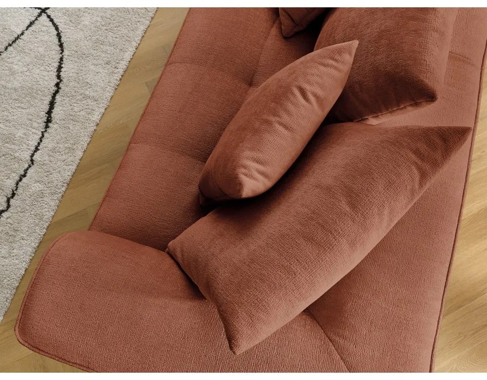 Теракотен шенилов диван 237 cm Whesley – Bobochic Paris