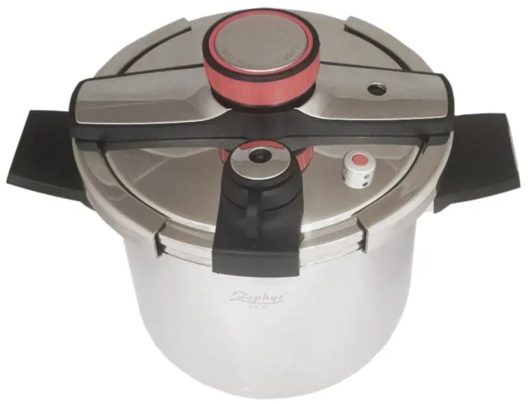 Тенджера под налягане ZEPHYR ZP 1311 G7S, 7 литра, 22х20 см, Съд за готвене на пара, Индукция, Инокс