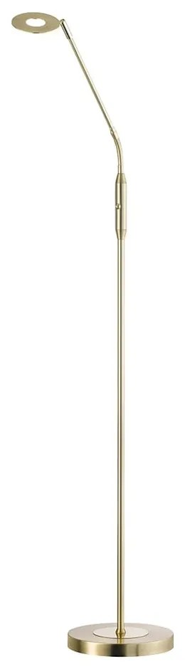 LED затъмняваща се подова лампа златна (височина 150 cm) Dent – Fischer &amp; Honsel