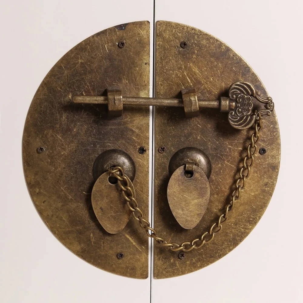 Бял висок скрин 73x90 cm Oriente – Ixia