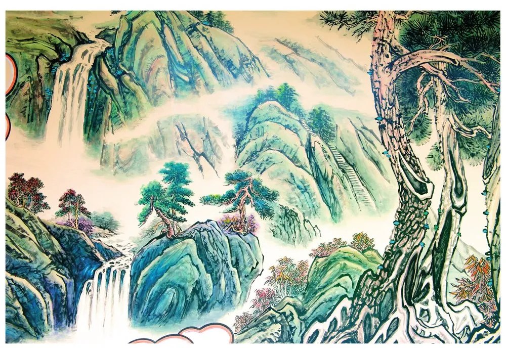 Самозалепващ тапет – Китайска пейзажна живопис