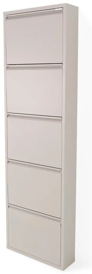 Кафяво-сива метална накланяща се стойка за обувки 50x169x15 cm Billy – Spinder Design