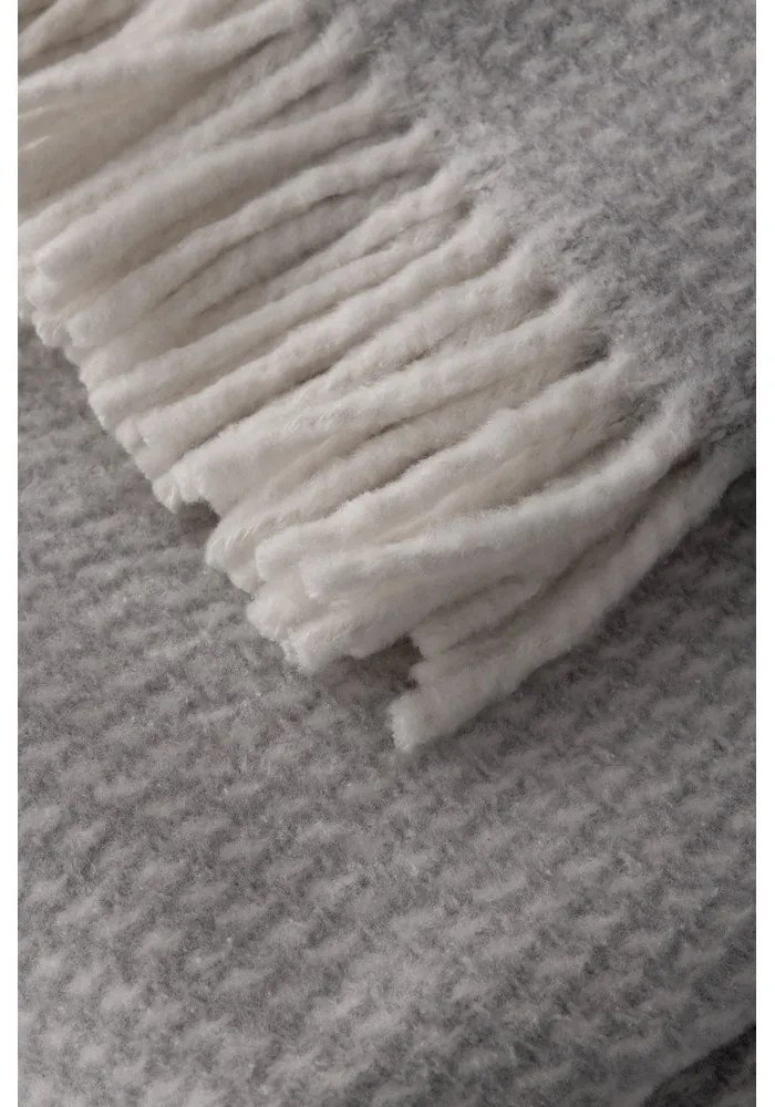 Светлосиво каре със съдържание на памук , 140 x 180 cm Ruby - Euromant