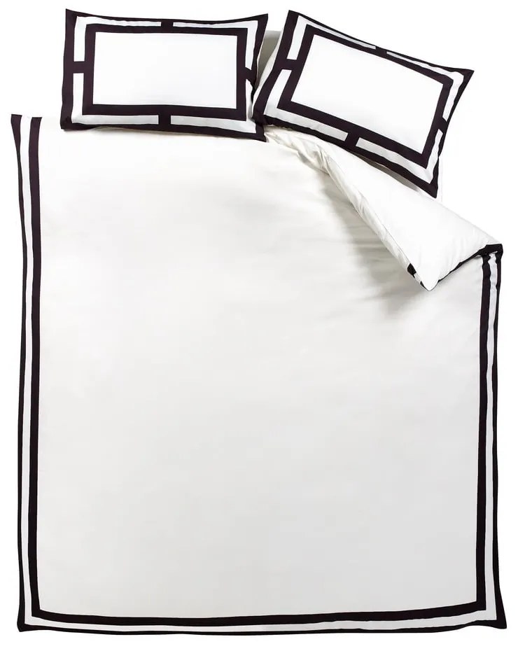 Черно-бял двойно спално бельо 200x200 cm Mono Panel – Catherine Lansfield