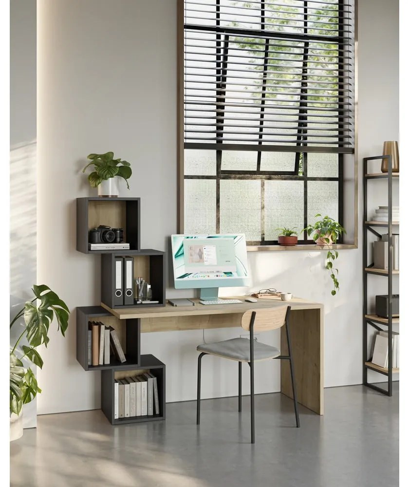 Работна маса от декор от дъб 60x154 cm Cubik – Marckeric