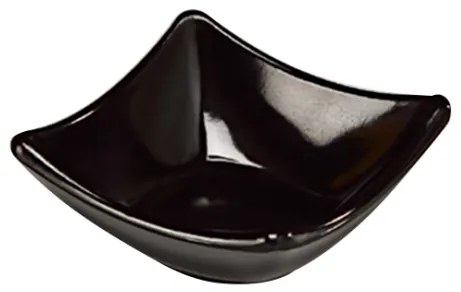 Alkan - Меламинова купичка квадратна черна 8,5x8,5x3,5см (K-4511)