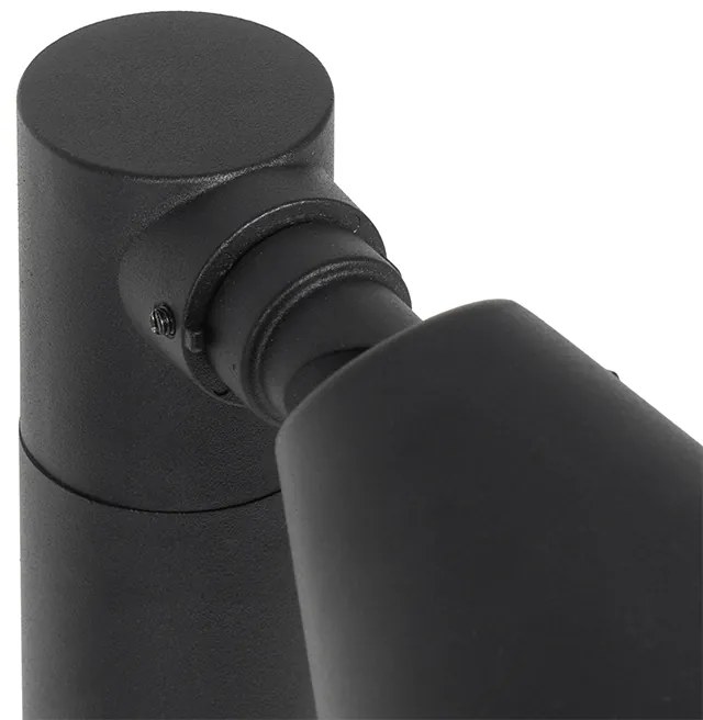 Модерен външен стълб черен 60 см IP44 Регулируем - Ciara