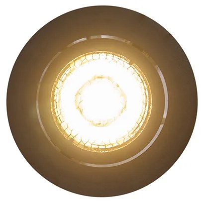 Комплект от 6 вградени спота черни регулируеми - Ude Honey