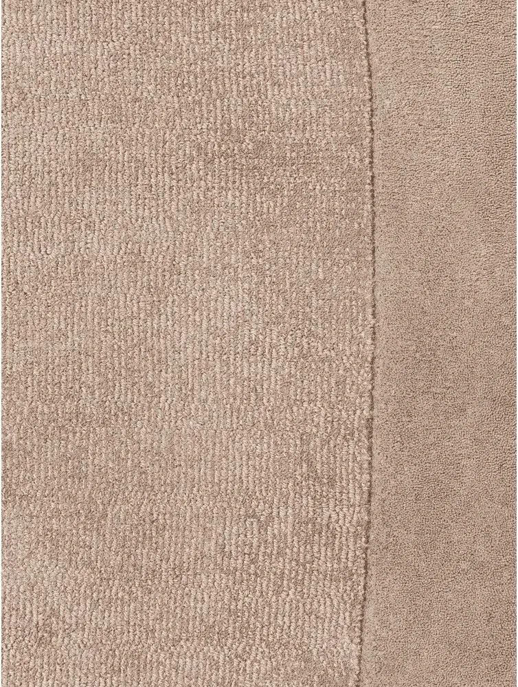 Бежов ръчно изработен кръгъл килим със смес от вълна ø 160 cm Kari Organic – Villeroy&amp;Boch