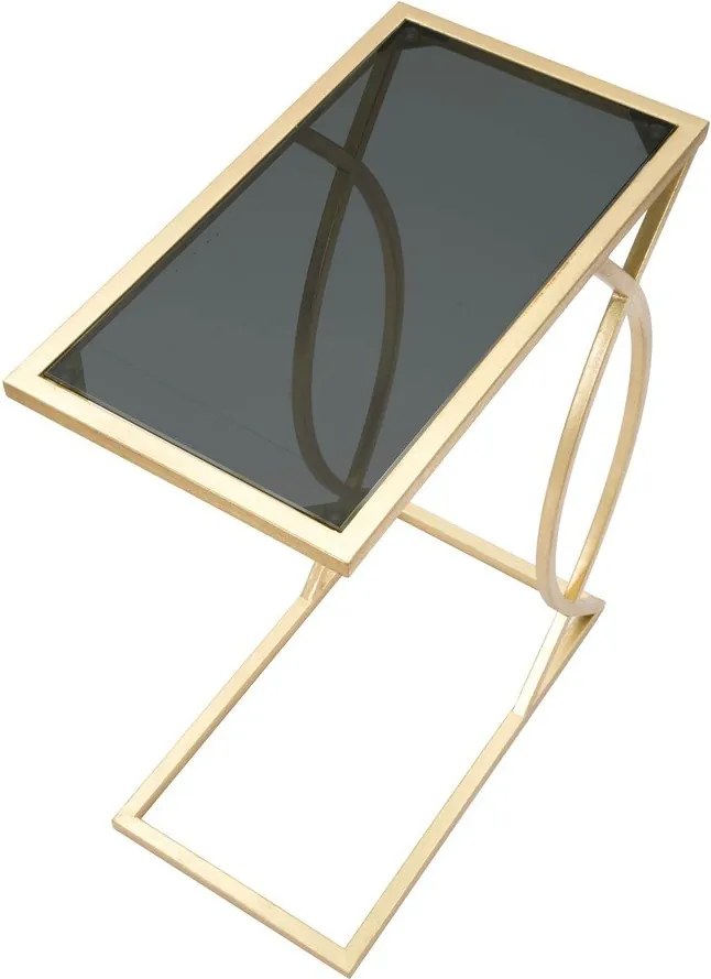 Масичка за кафе със стъклен плот 25,5x45,5 cm Glam - Mauro Ferretti