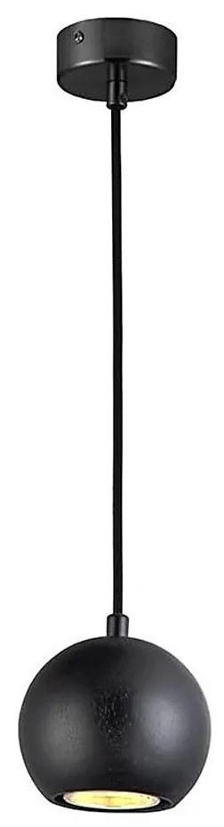 Полилей на кабел 1xGU10/10W/230V Ø 11 cm масив/ясен