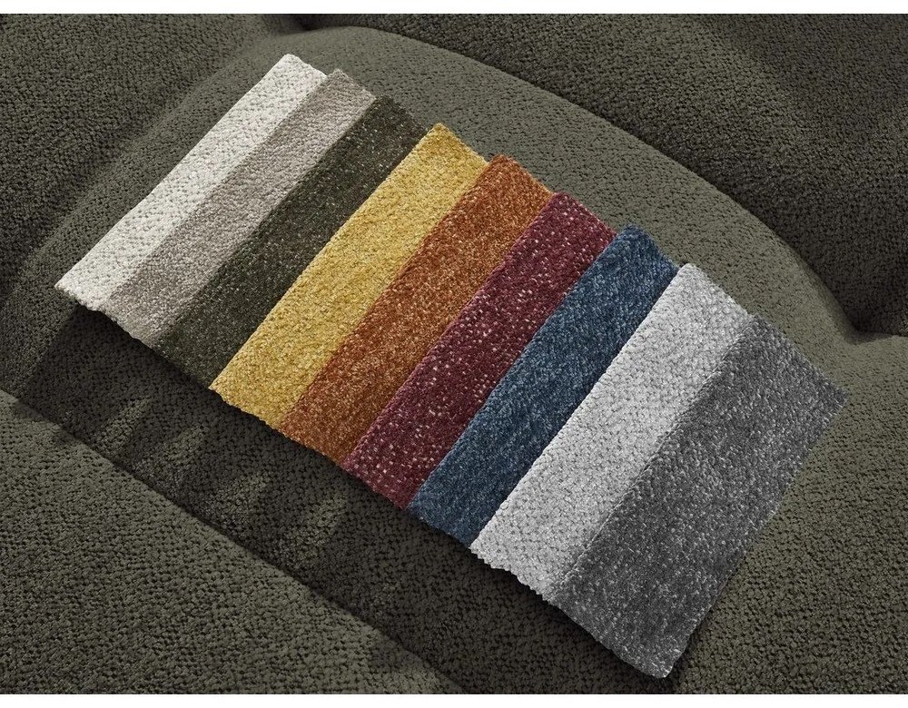 Шенилов сгъваем/с място за съхранение ъглов диван в цвят каки (десен ъгъл) Roxelane – Bobochic Paris