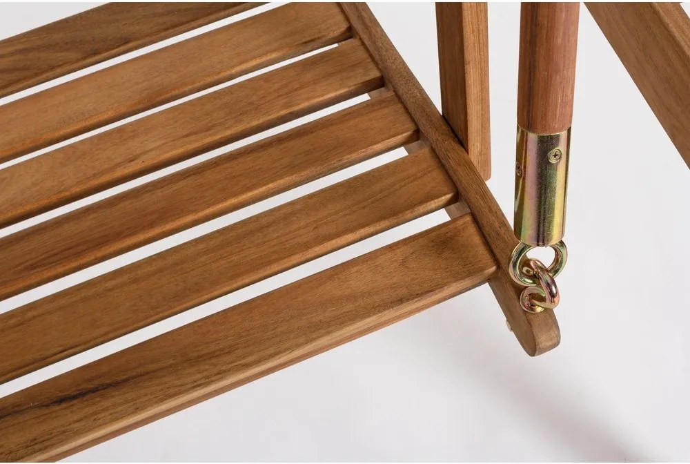 Градинска люлка от масивно дърво в естествен цвят Noemi – Bizzotto