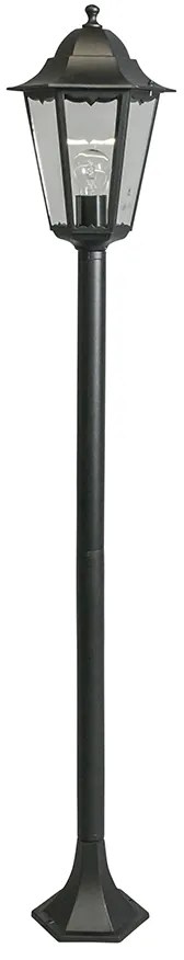 Класически подов аплик черен за външен монтаж IP44 125 см - New Orleans