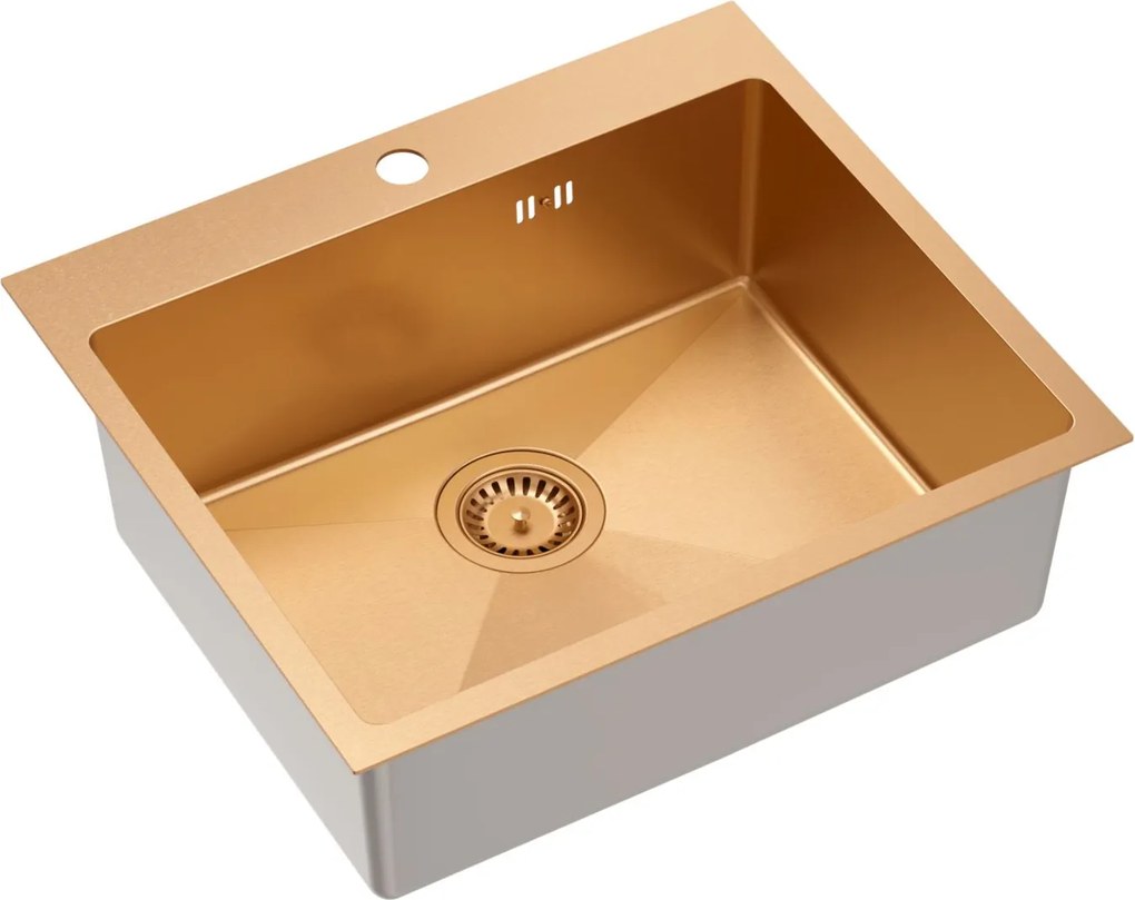 Стоманена мивка RUSSEL 110 Copper