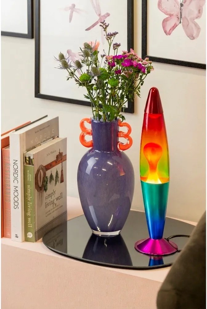 Зелена стъклена лава лампа (височина 41,5 cm) Rainbow Rocket Lava – Leitmotiv