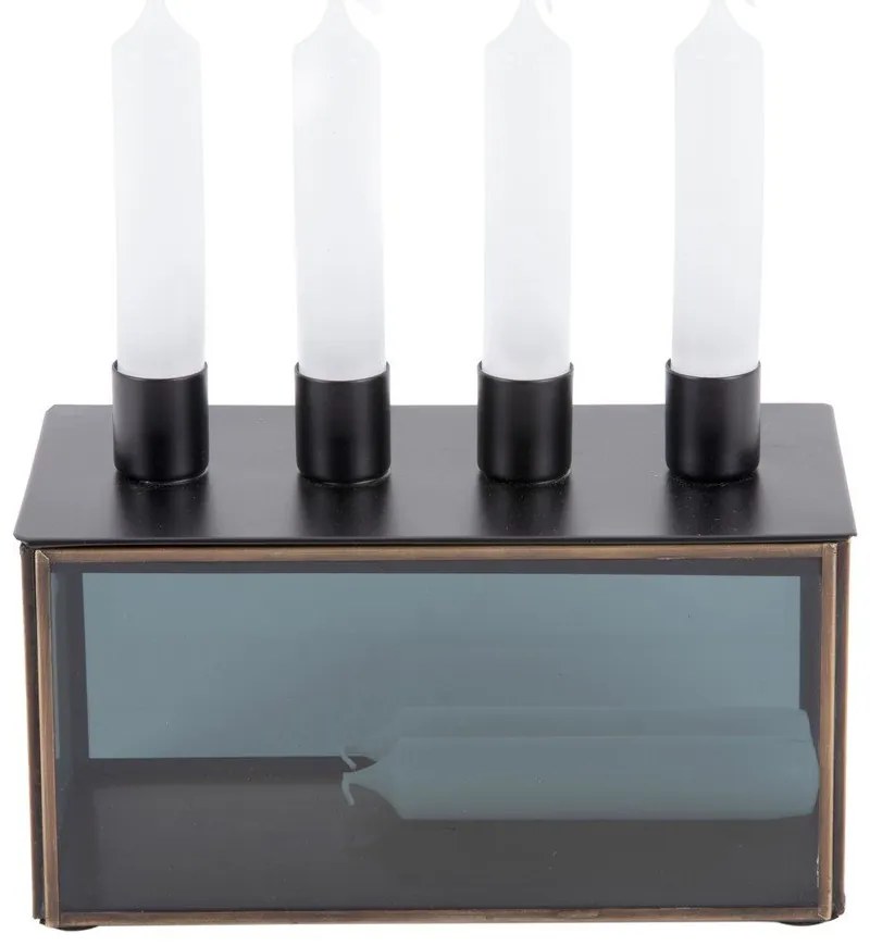 Стъклен свещник Boxed Rectangle - PT LIVING