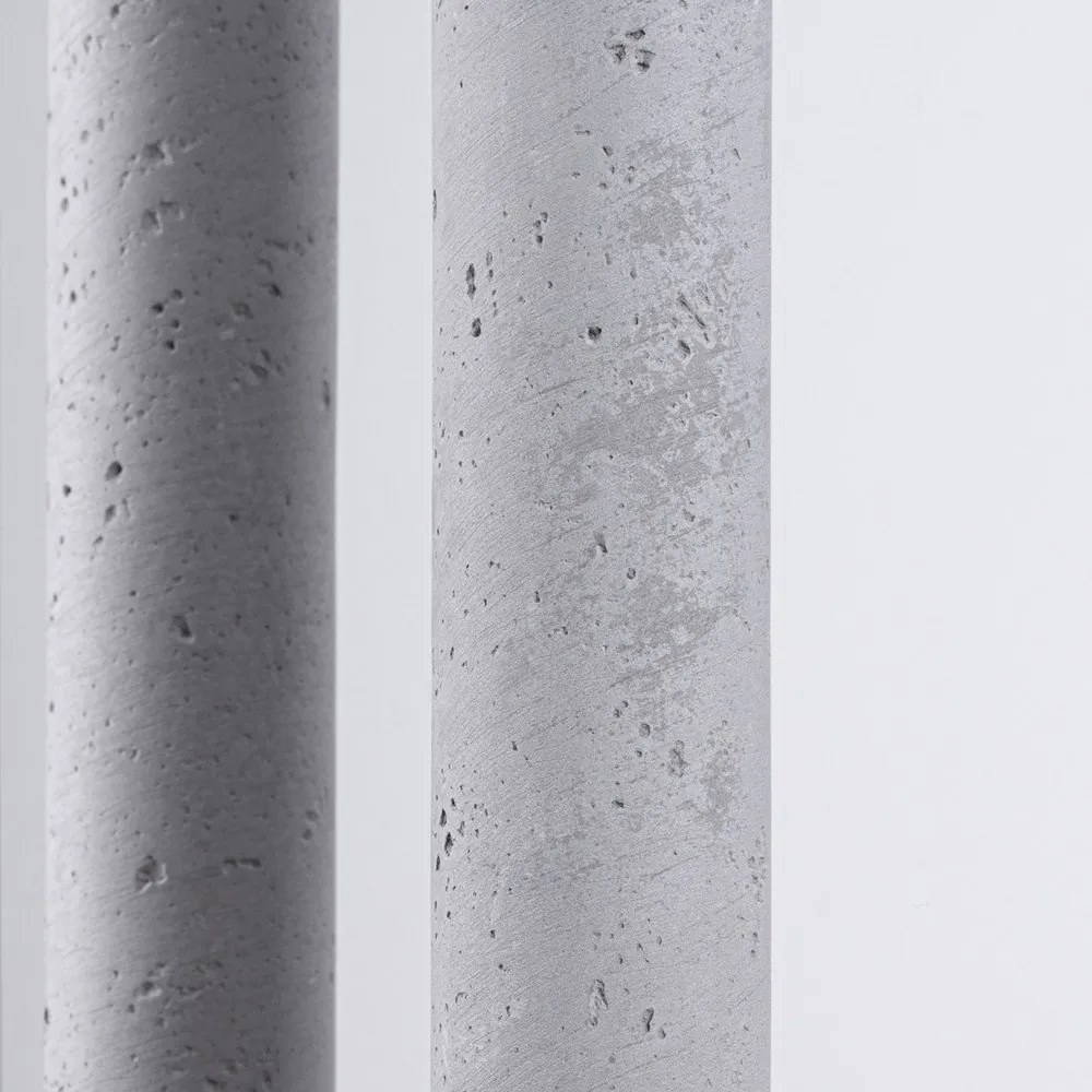 Сиво бетонно висящо осветително тяло ø 25 cm Fideus – Sollux