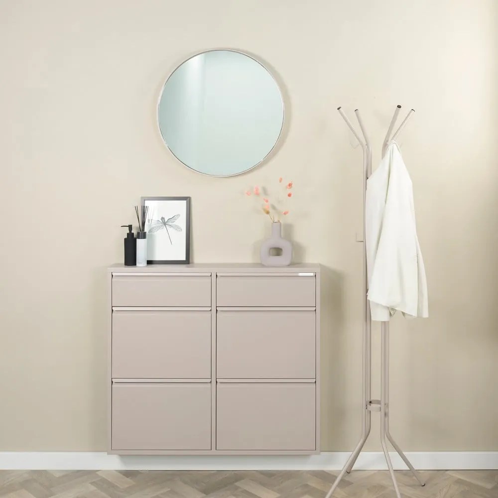 Кафяво-сива метална накланяща се стойка за обувки 98x86x15 cm Billy – Spinder Design