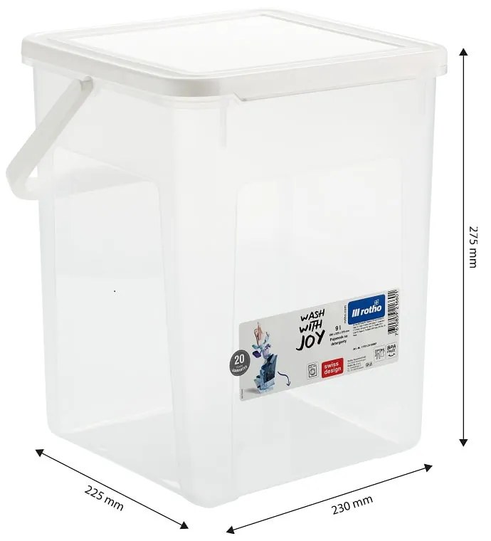 Plastový úložný box s víkem – Rotho